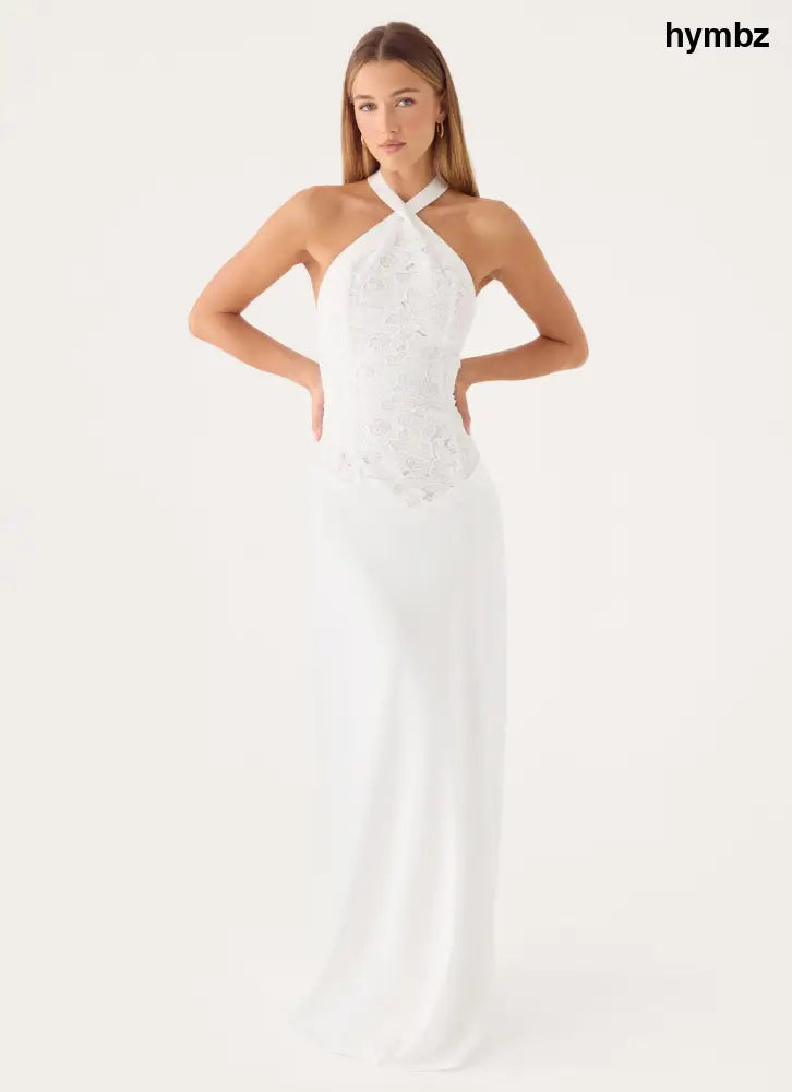 Lilas Maxi Dress - White - Maxi Dresses